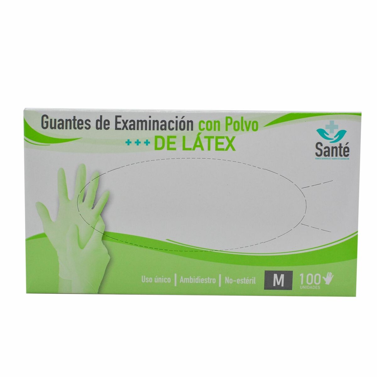 GUANTE DE EXAMINACION C/ PVO. MED. SANTE 