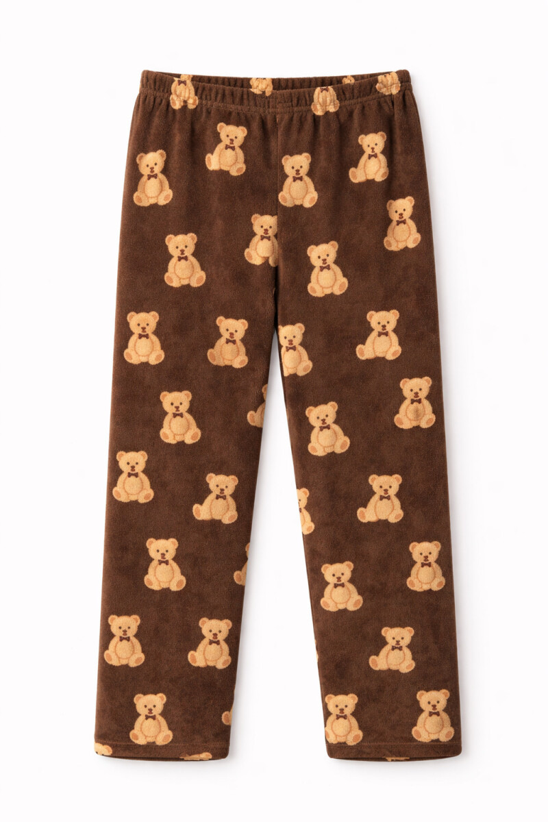 PANTALON PIJAMA ANA - MARRON 