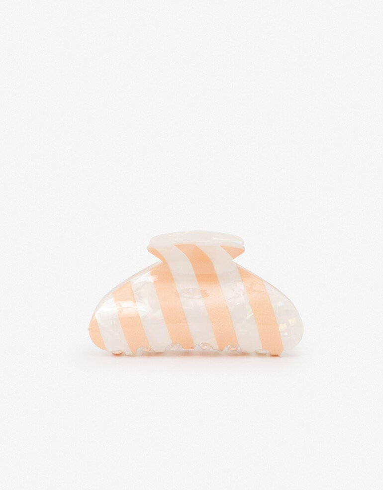 Broche Acrilico Broche Rayado. - Estampado Geometrico