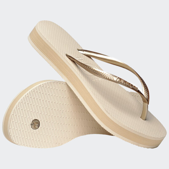 Ojotas Havaianas Slim Flatform Beige