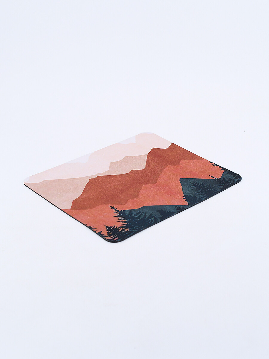 MOUSE PAD ABSTRACT - MARRON 