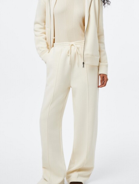 PANTALÓN CON BOLSILLOS - BLANCO BLANCO