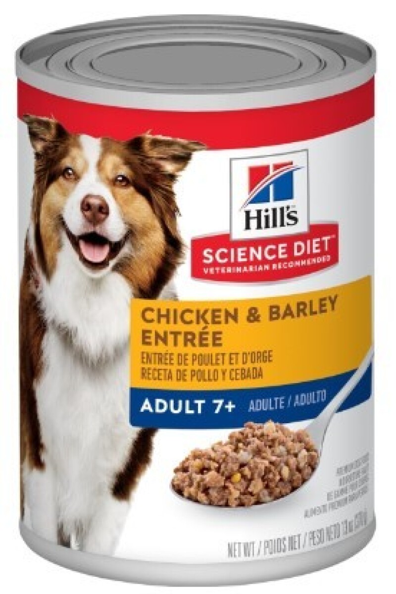 HILLS CANINE ADULT 7+CHICKEN & BARLEY 370 GR 