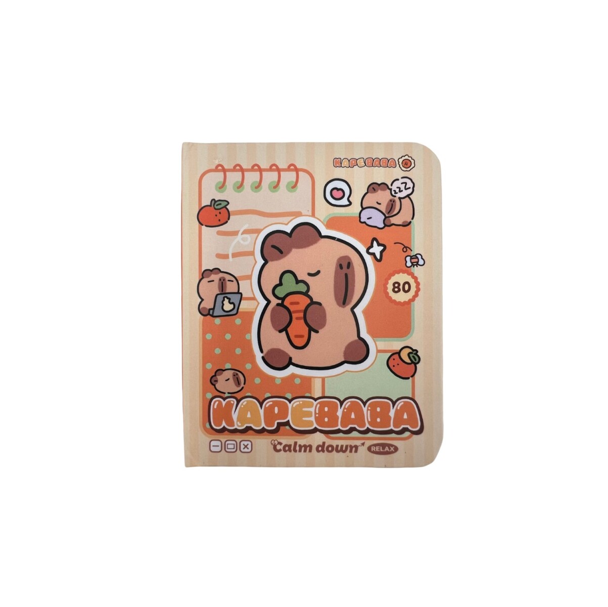 Cuaderno pocket capibara - naranja 