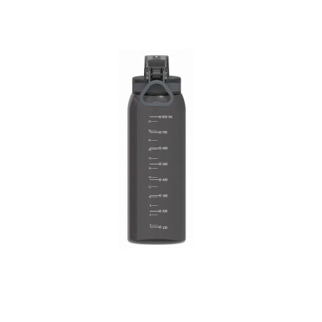 Botella con medidor 900ml negro