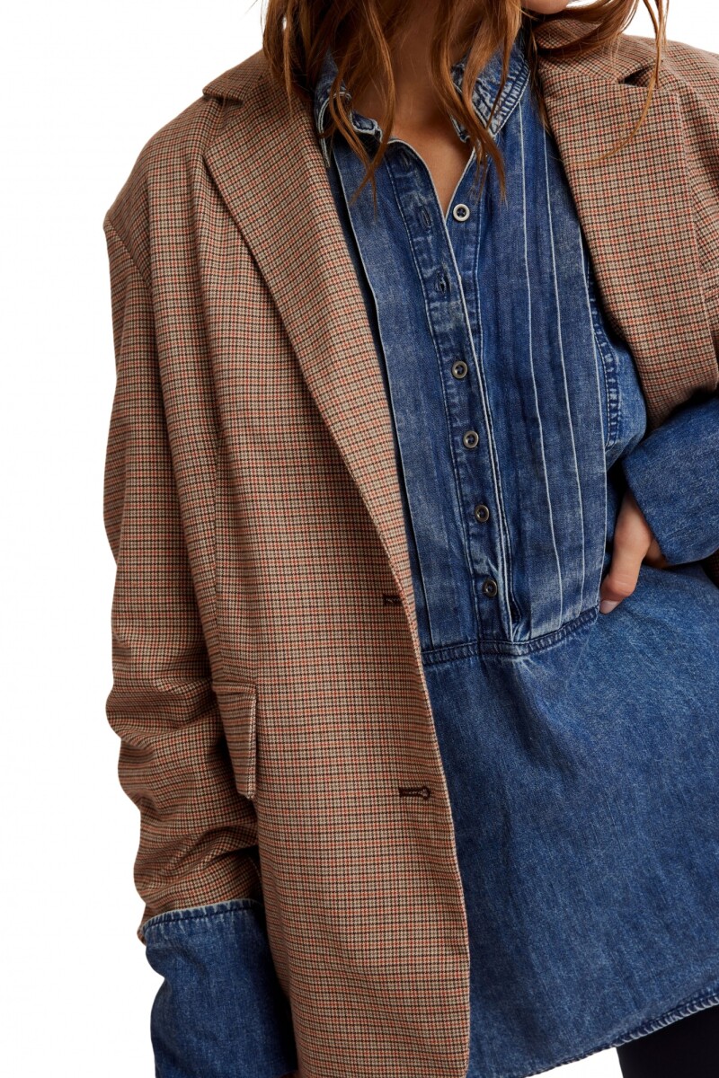 TOP DENIM AFTER HOURS Azul