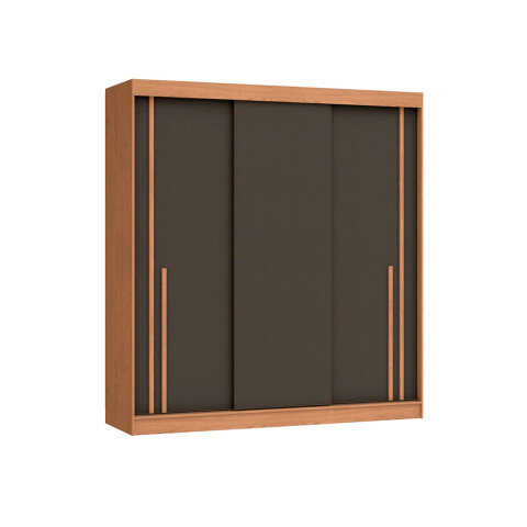 Ropero Lyon 3 Puertas Correderas 2 Cajones Titanio/Duna Ropero Lyon 3 Puertas Correderas 2 Cajones Titanio/Duna