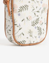 Complemento Marroquinería Porta Celular Con Bolsillo Delantero - Estampado Flores