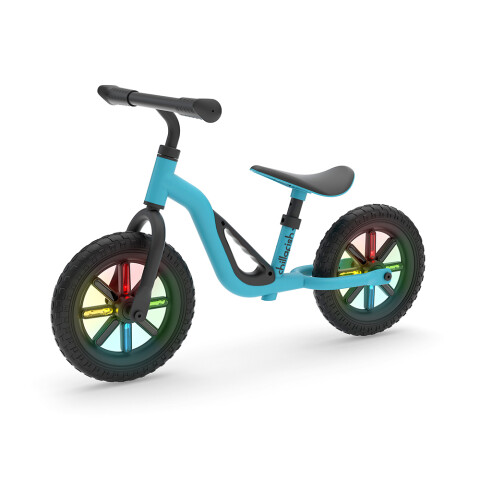 Bicicleta De Equilibro con luces 10´ +18 Meses Celeste
