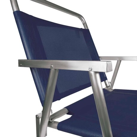 Reposera Silla Alta Plegable en Aluminio Mor Oversize Azul Marino