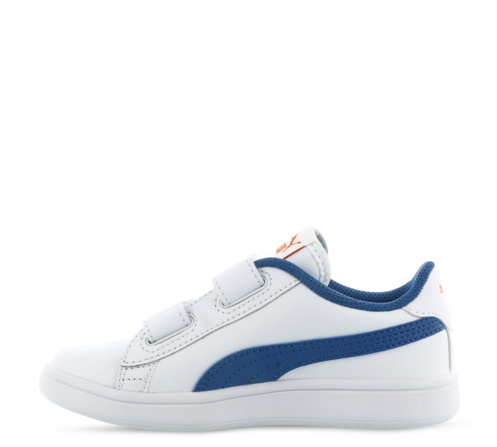 Smash V2 Velcro Jrs Blanco/Azul