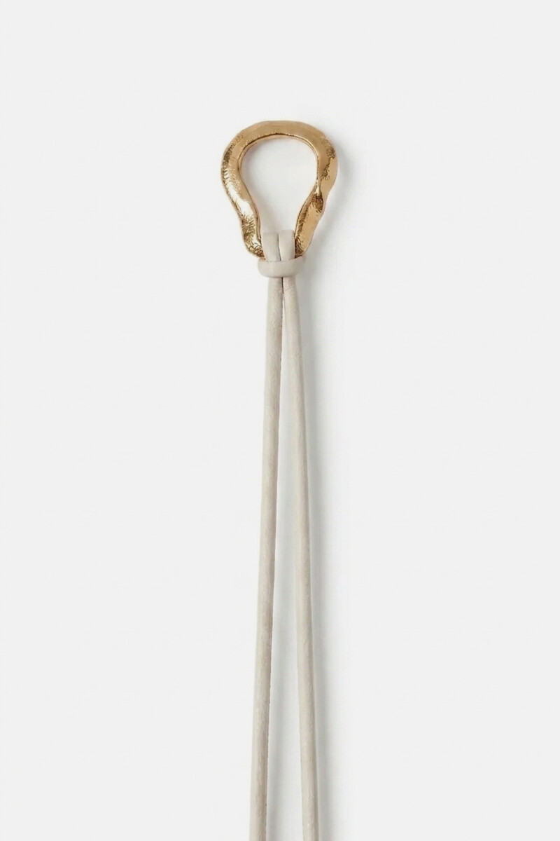 Cinturón cinta hebilla metálica crudo