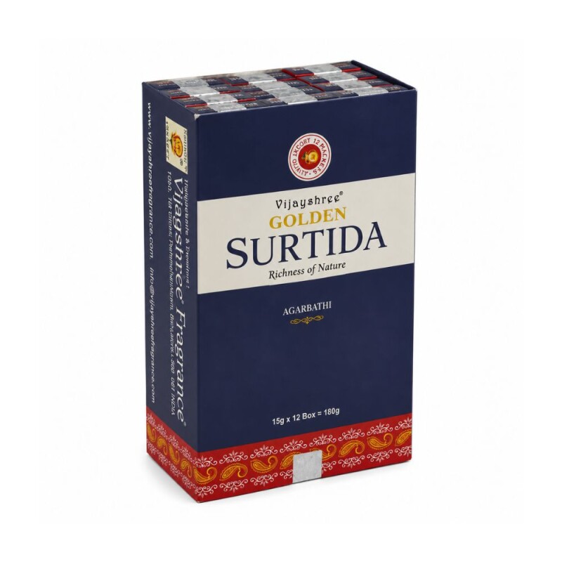 INCIENSO VIJAYSHREE CAJA X12 Golden Nag Caja Surtida