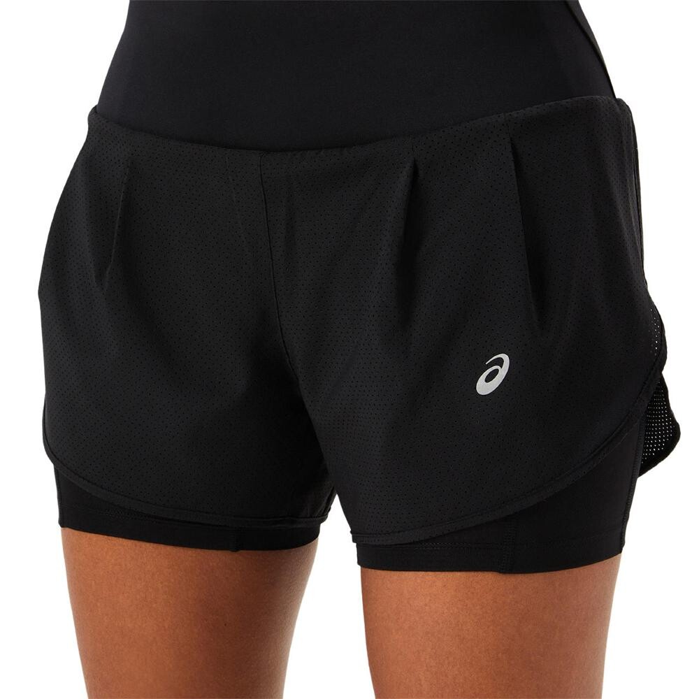 Road 2-N-1 3.5In Short - Mujer Performance Black/performance Black