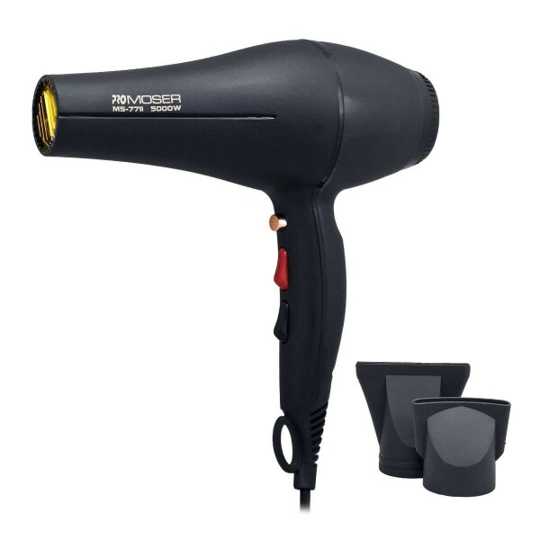 Secador De Pelo Pro Moser 5000W 2 Velocidades 3 Temperaturas Variante Color Negro
