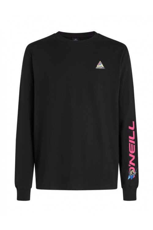 Remera O'Neill Neon Wave Manga Larga - Negro Remera O'Neill Neon Wave Manga Larga - Negro