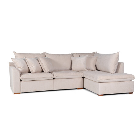 Rinconera Atualitta - Tela Microfibra - Chaise Derecho TC 1010 (Beige)