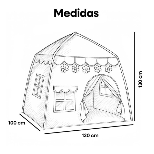 Carpa Casita Para Niños Chicos Casa Ventana Tipi Desarmable IMBACK Color Rosa Carpa Casita Para Niños Chicos Casa Ventana Tipi Desarmable IMBACK Color Rosa