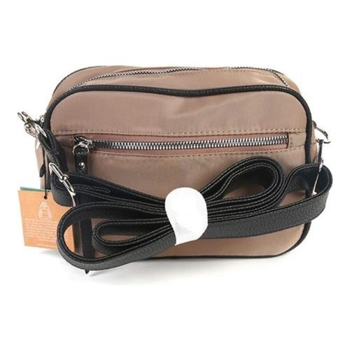 Bandolera Canva Osaka beige con compartimentos funcionales - Beige 