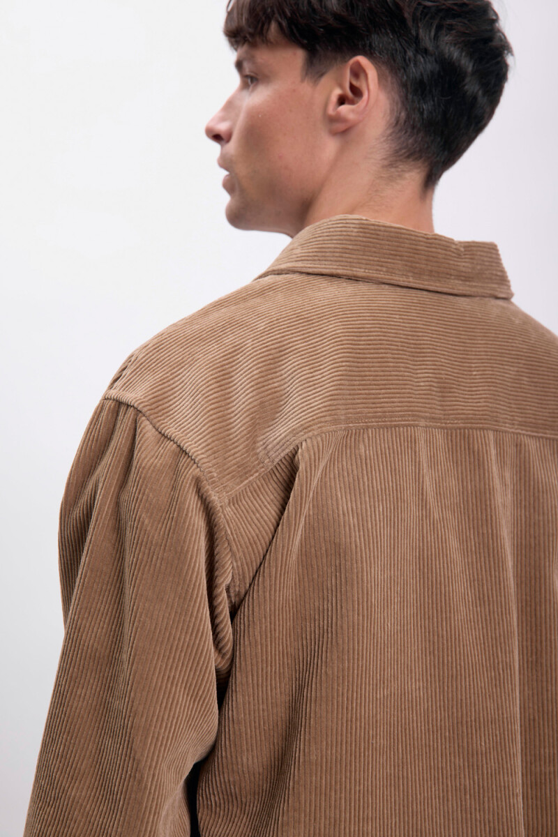 Sobrecamisa de pana Tostado