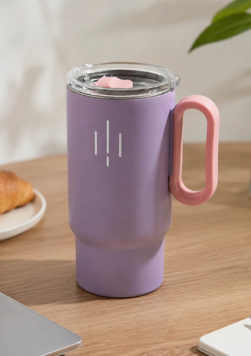 Vaso Térmico de Acero - Lila 