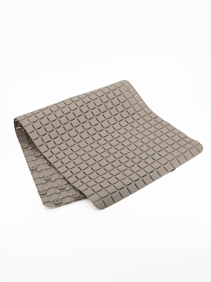 ALFOMBRA ANTIDESLIZ CUADROS - BEIGE 
