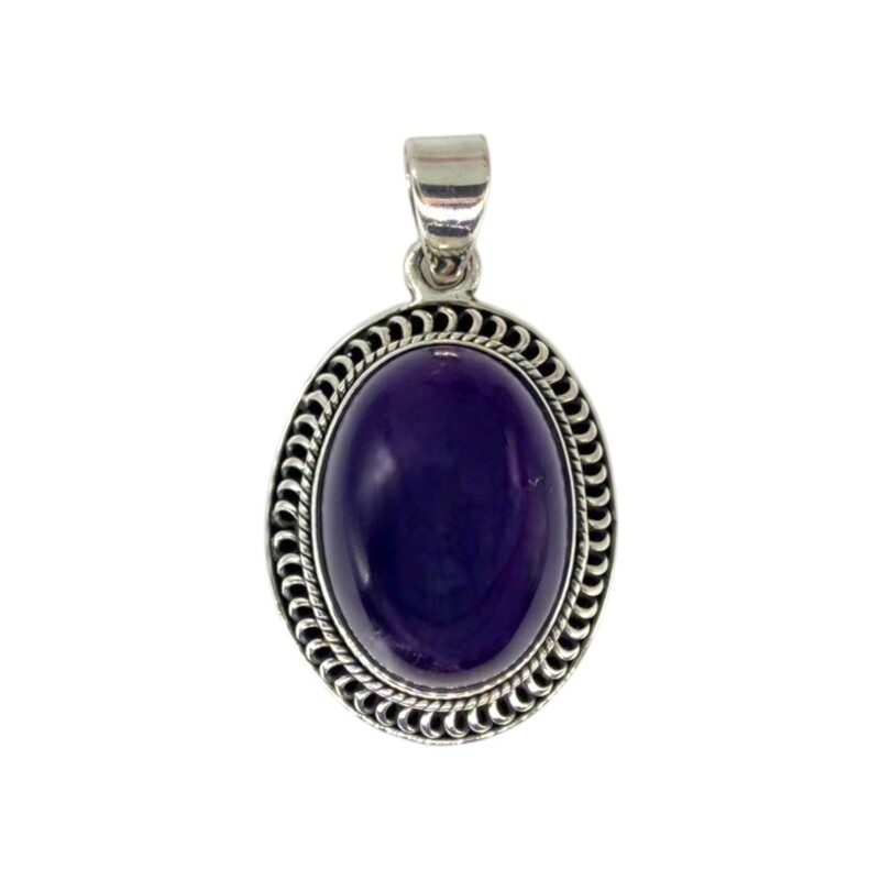 Dije Oval- Plata 925 - Amatista Imperial-CP4634 conpiedra