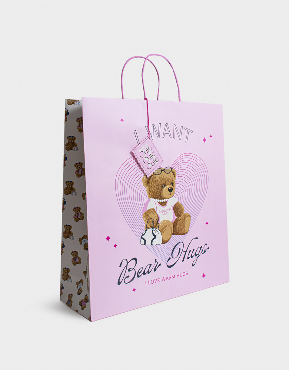 Bolsa De Regalo Estampa Teddy 