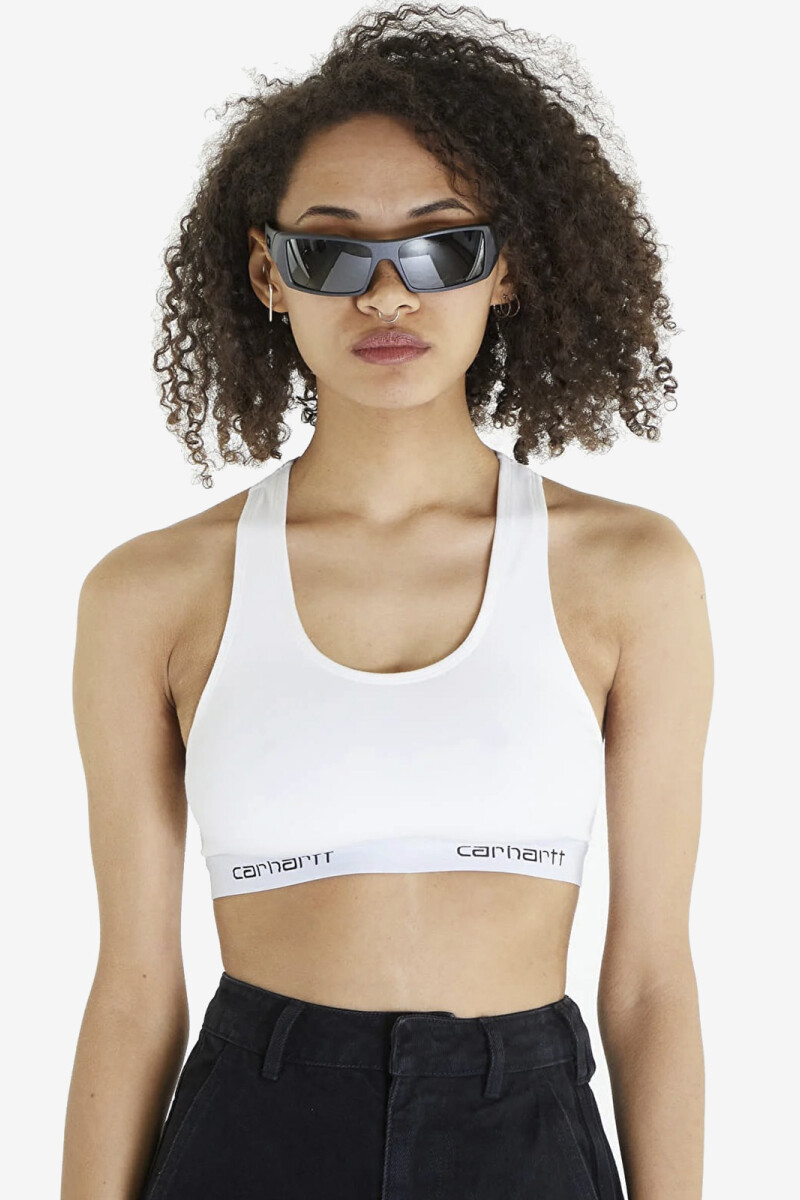 W' SCRIPT RACER TANK Blanco