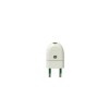 FICHA MACHO 2X10A REFORZADA. BLANCO FICHA MACHO 2X10A REFORZADA. BLANCO