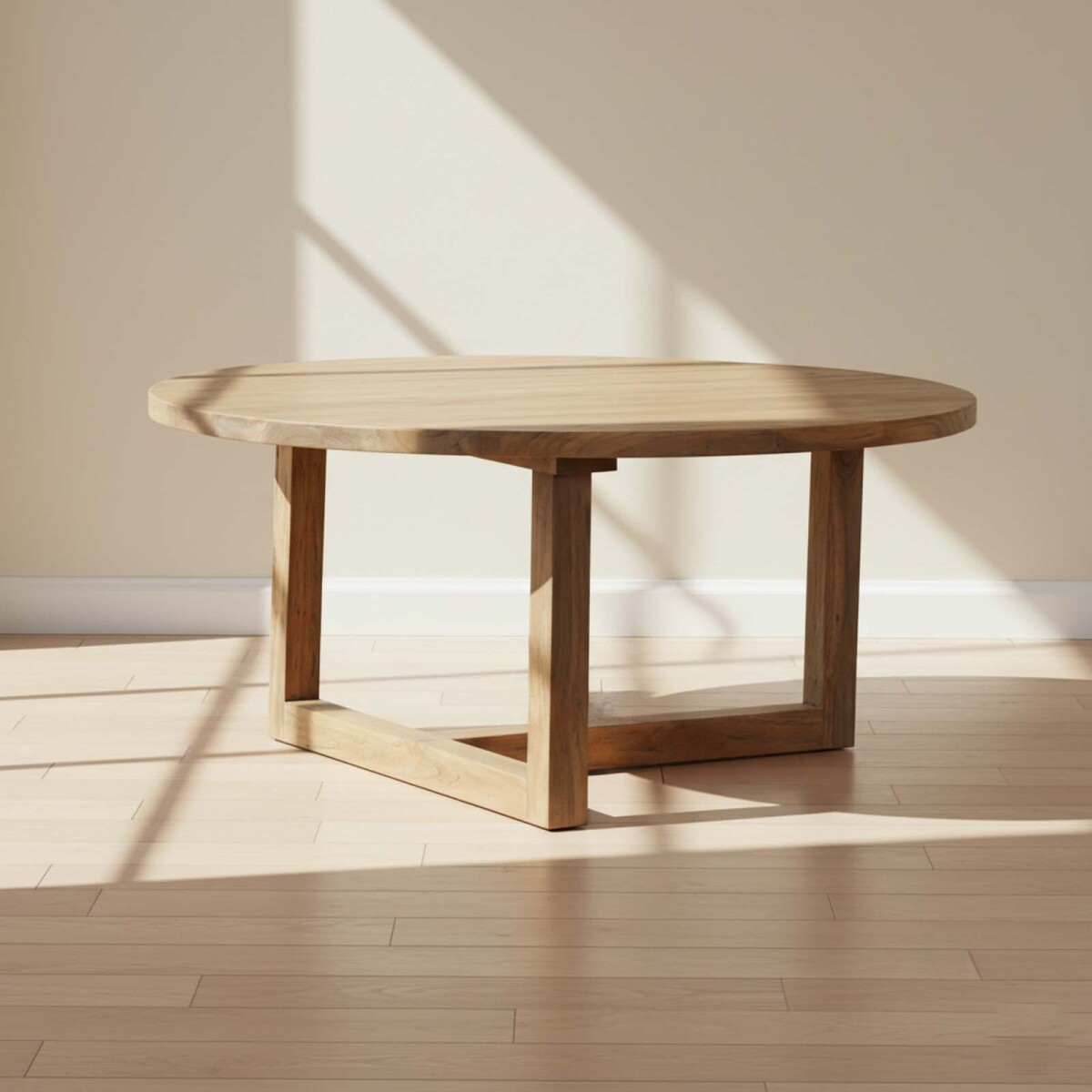 MESA CENTRAL - MADERA NATURAL-BEIGE CLASSIC NATURAL 