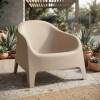 Silla Plastico Skarpo Jardin Liso Taupe