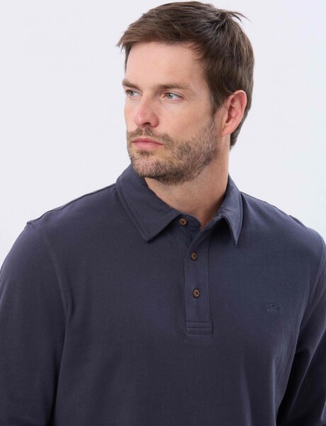 REMERA POLO JERSEY Azul