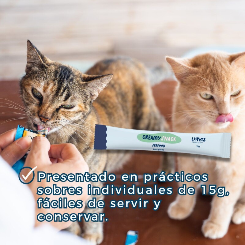 PURÉ LOPETS CREAMY SNACK GATO MARISCOS 60 GRS PURÉ LOPETS CREAMY SNACK GATO MARISCOS 60 GRS