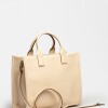 Cartera de mano Capri en cuero vegetal liso Cotton