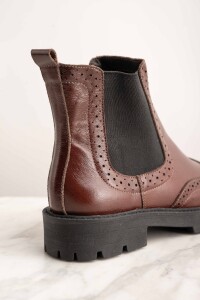 Bota Cuero Cafe