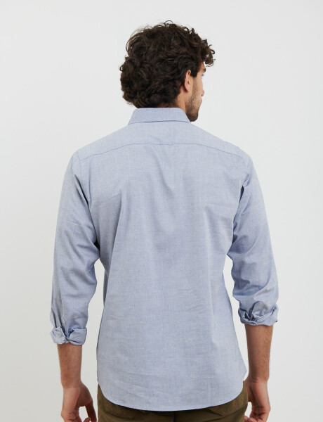 011762 CAMISA HARRINGTON LABEL Gris