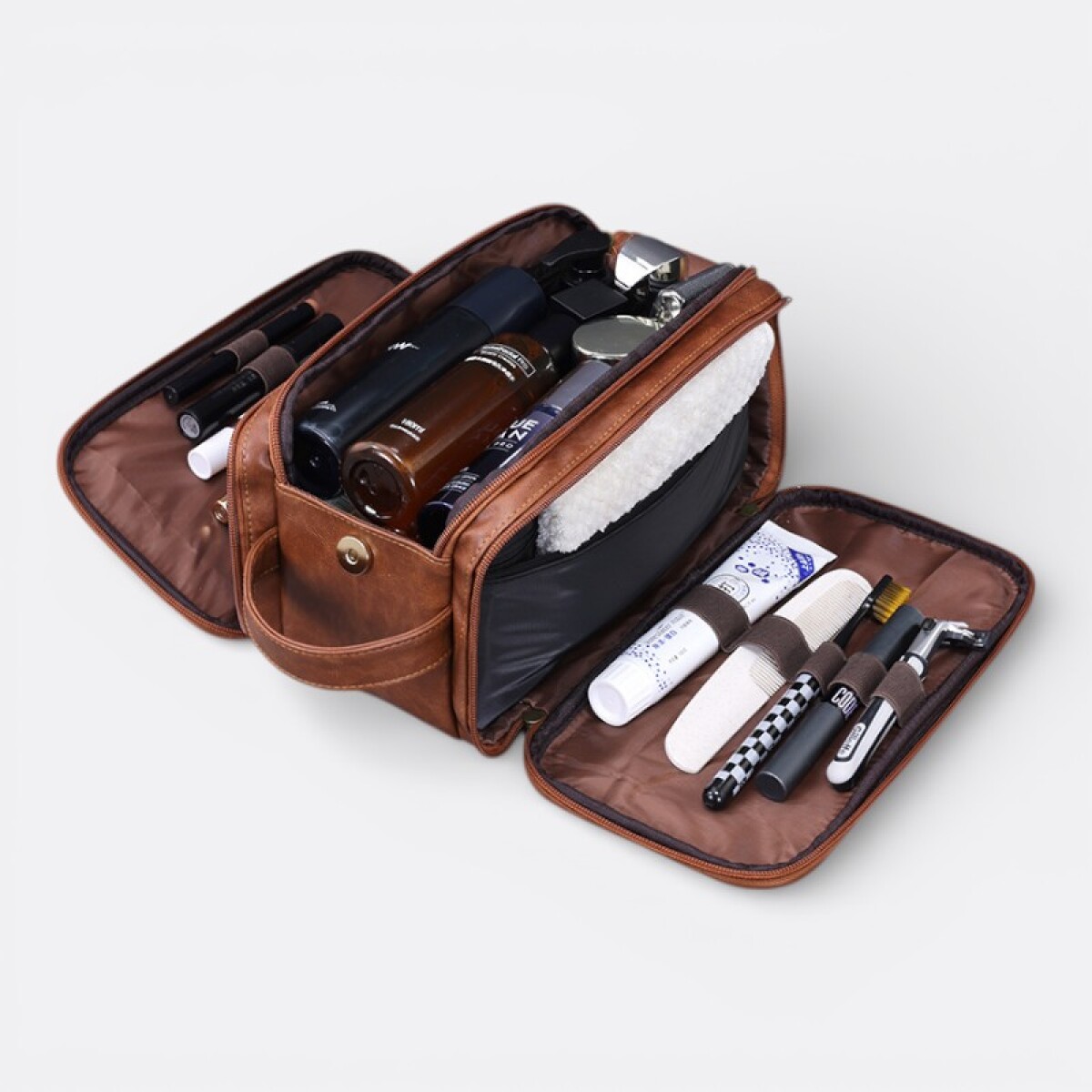 Neceser Bolso De Mano Masculino - Marrón 