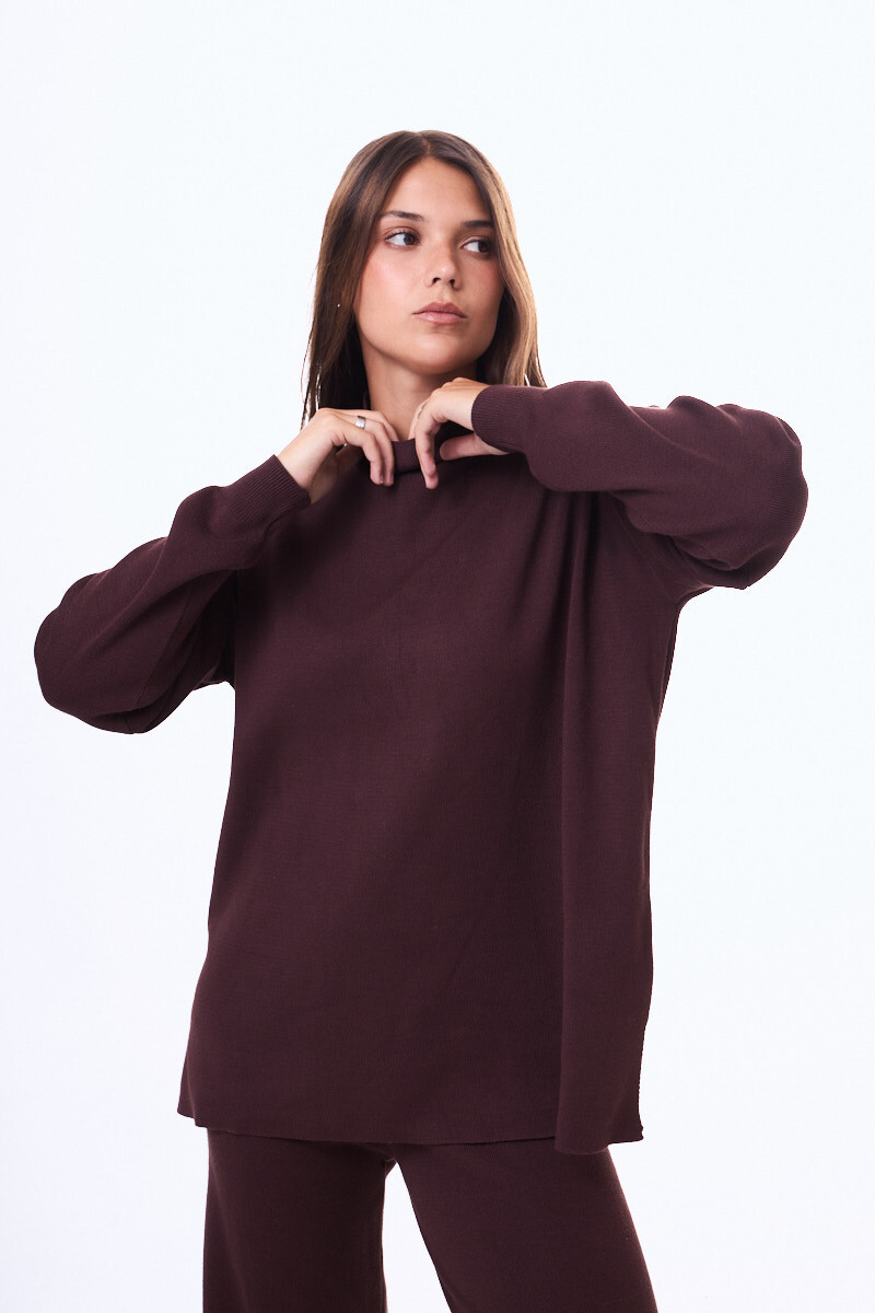 Buzo Tejido Medina Marrón