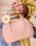 Bowling Cartera Bowling Rosa Con Charm - Rosa Viejo