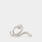 Broche Metallic Broche Metálico Wavy Plateado - Plateado
