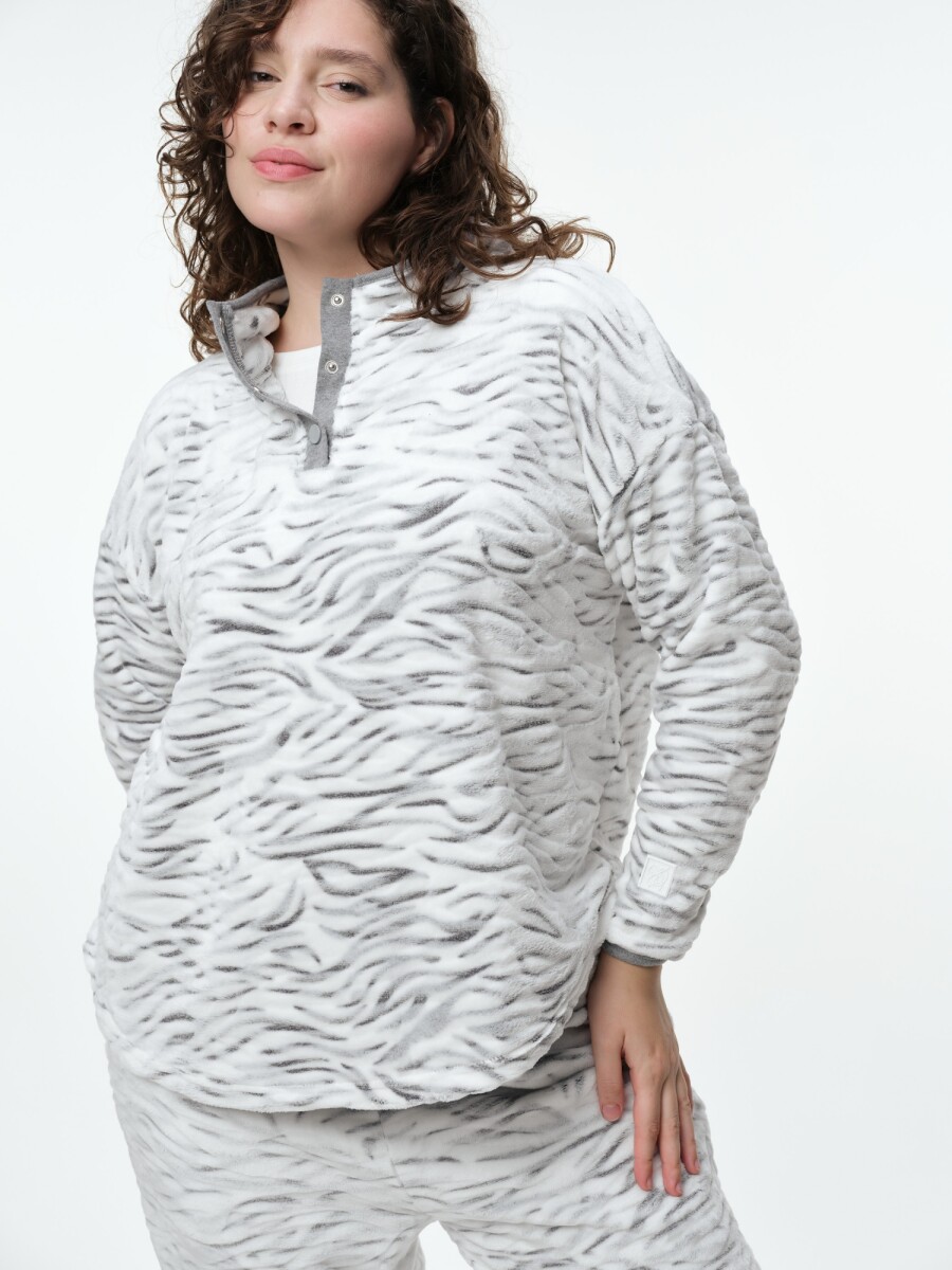 Buzo Flip - Cebra Gris 