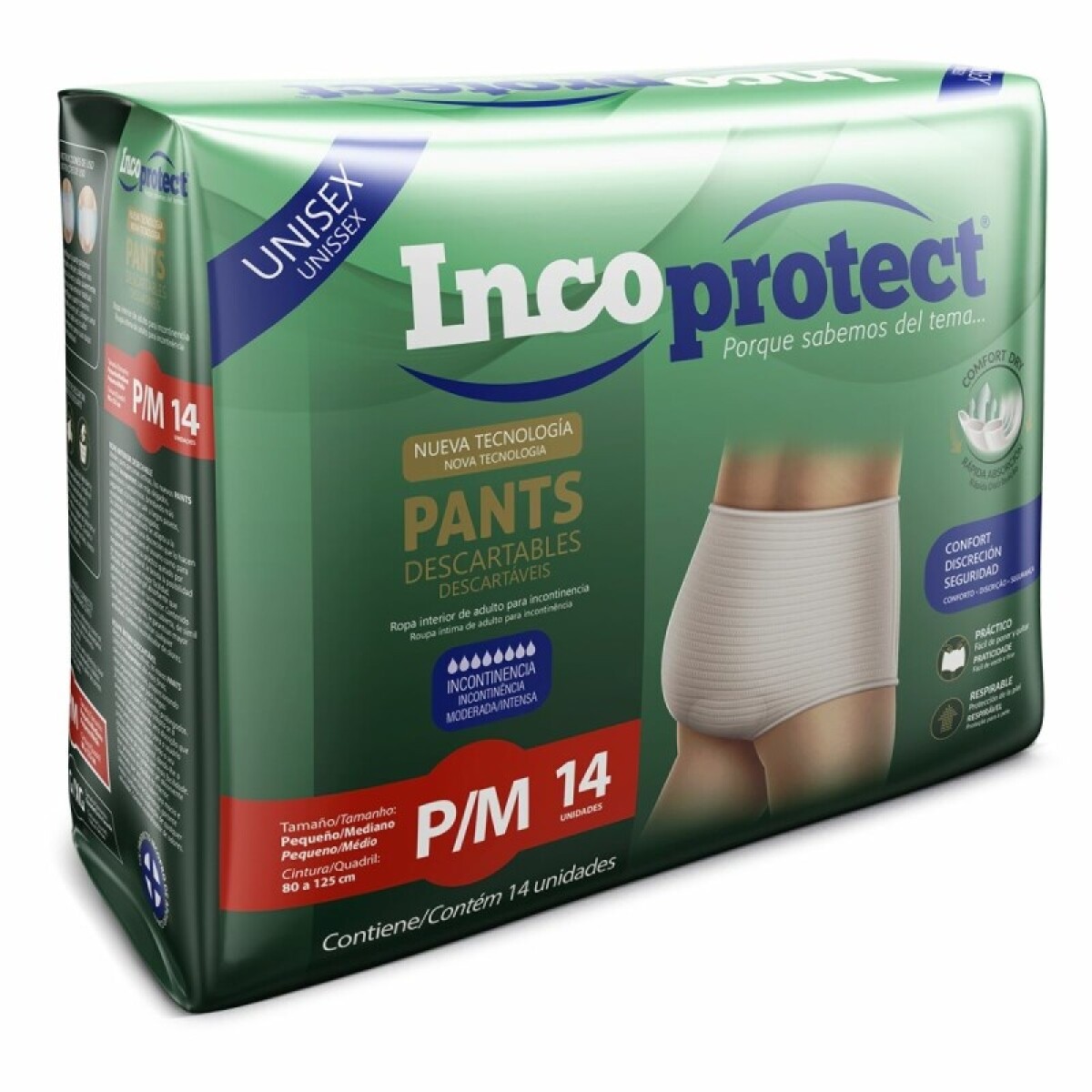Pants para Adulto Incoprotect P/M 14 Unidades 