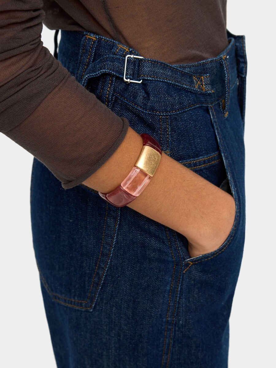 Pulsera Elástica De Efecto Piedra multicolor