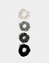 Skunzies Set por 4 Set De Scrunchies - Combinacion Tricolor