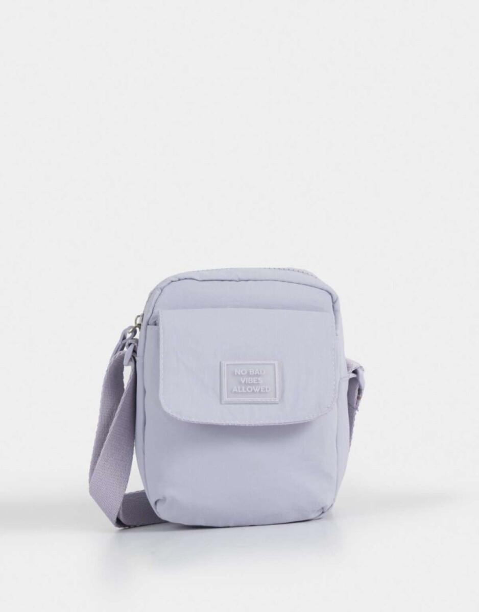 Bandolera Deportiva Con Tag - Violeta Lila 