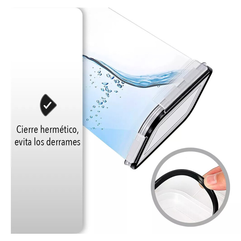Recipientes Herméticos 42 Contenedores Color Transparente Blanco