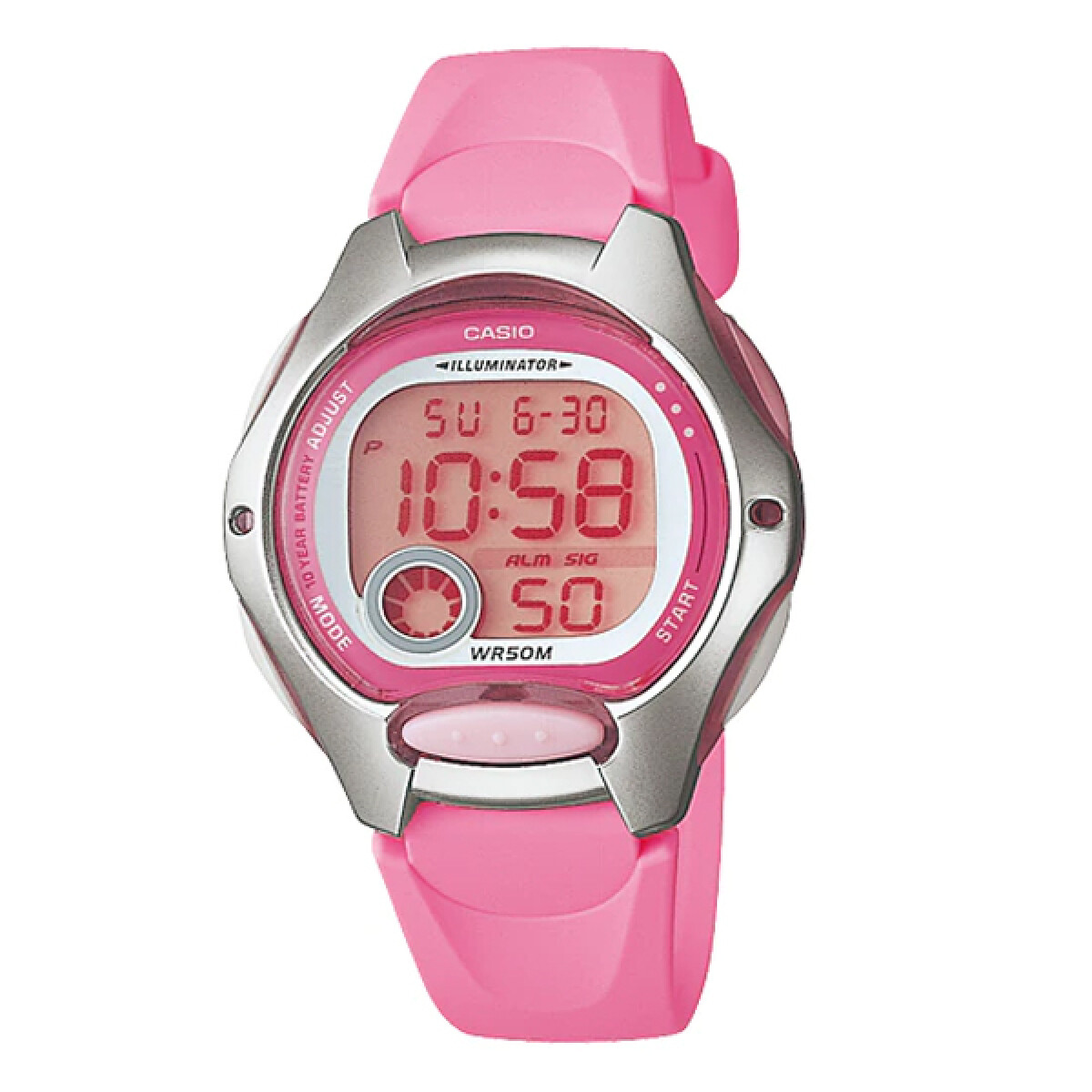 Reloj CASIO LW200-4BVDF en Resina Rosa Esfera 35mm 