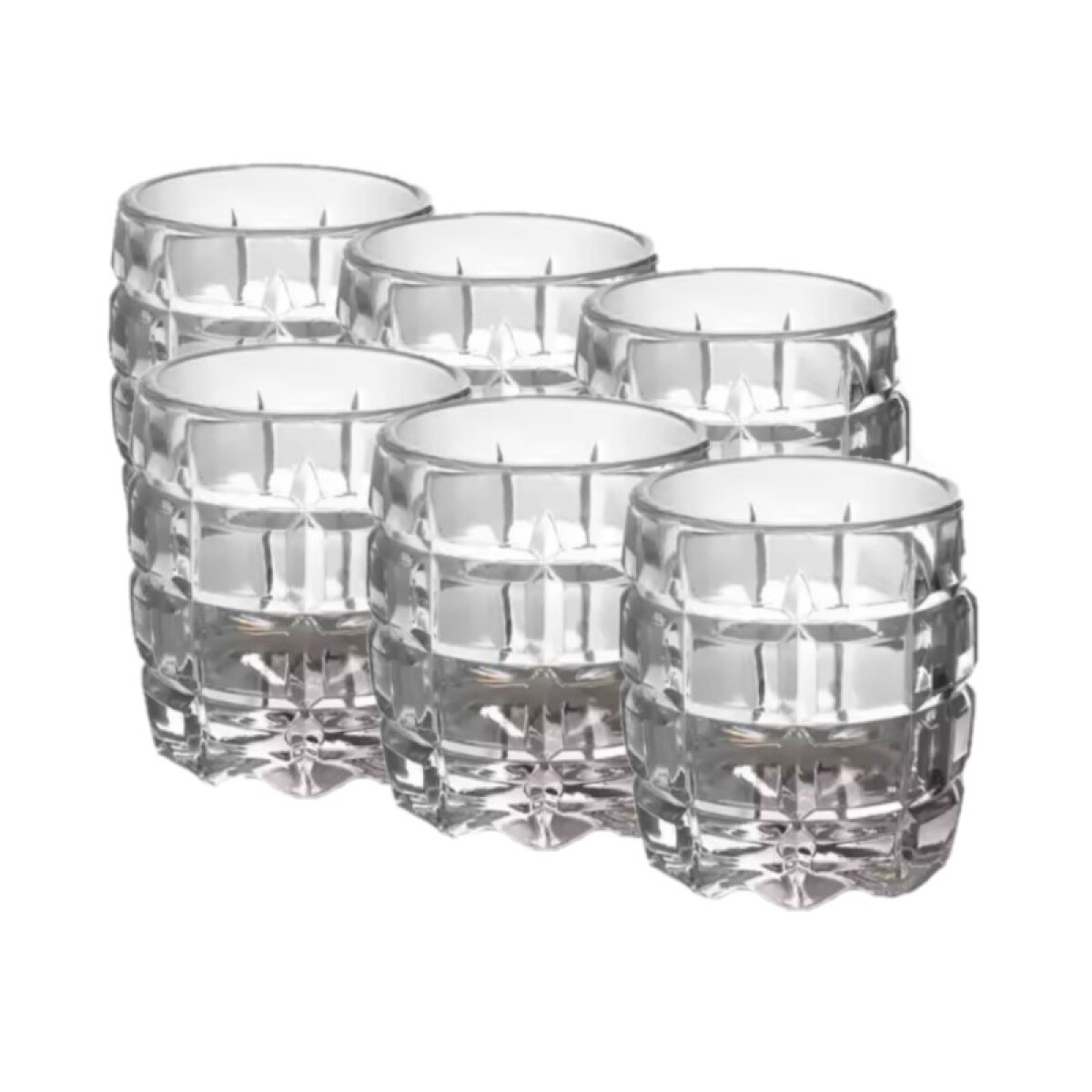 3x2 Vaso de vidrio 6 unidades - 3x2 Vaso De Vidrio 6 Unidades 