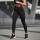 Calza Larga Tiro Alto de Lycra Modelo Básico NEGRO